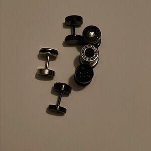 3 sets of earring with twist off backs